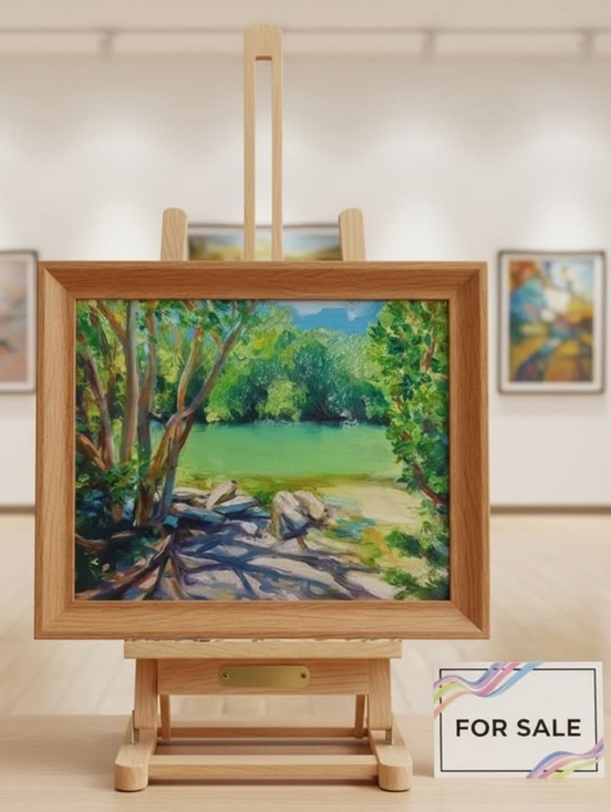 Other - Urban Oasis / Oil On Canvas Painting